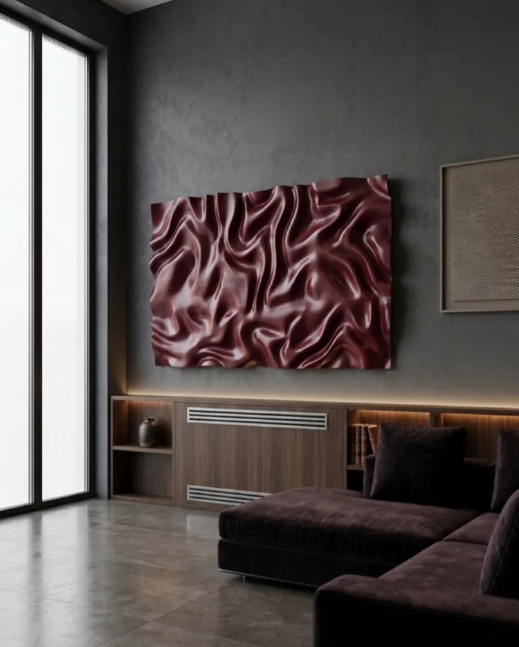 Line Horizontal Matte Burgundy